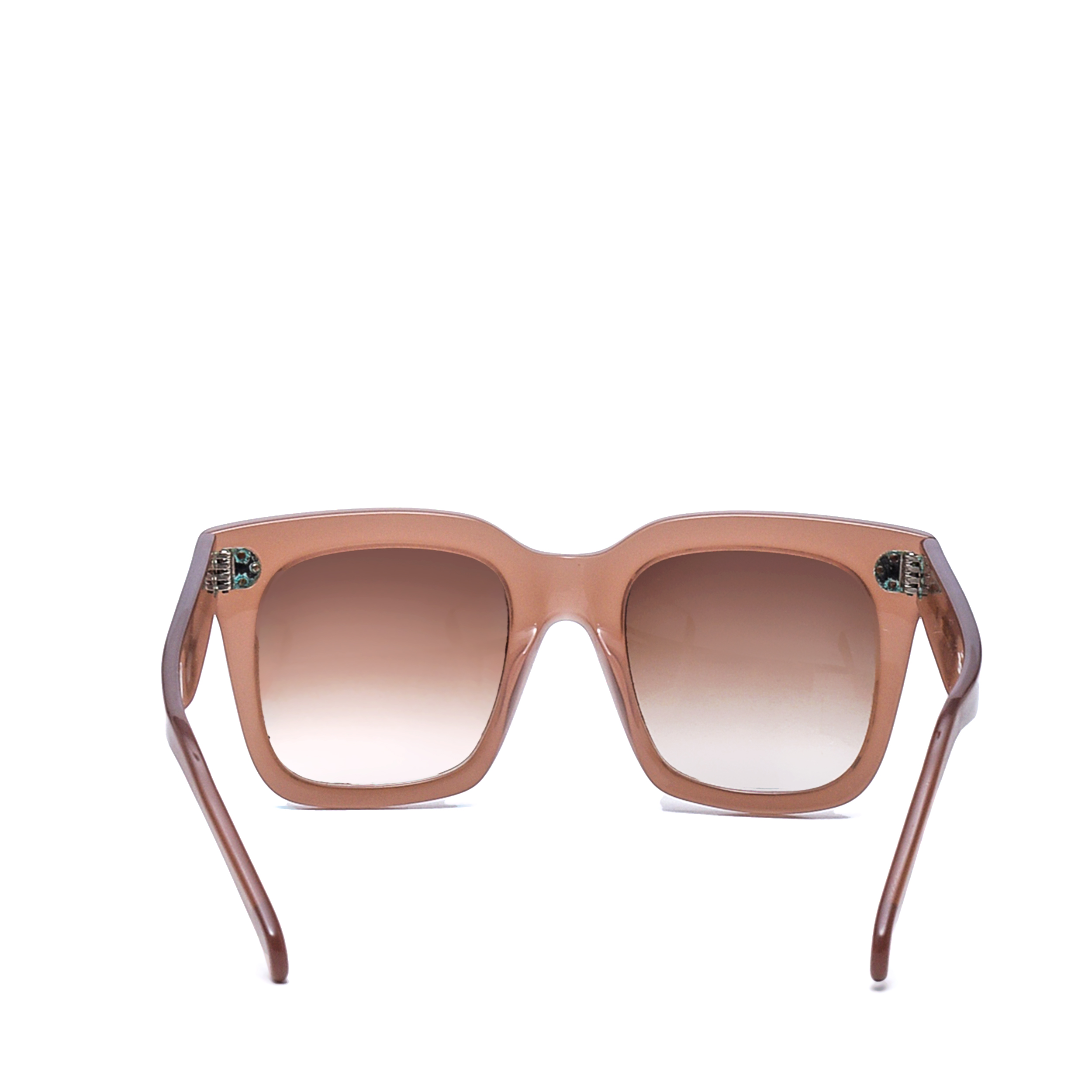 Celine - Brown Acetate Thick Frame Havana Sunglasses